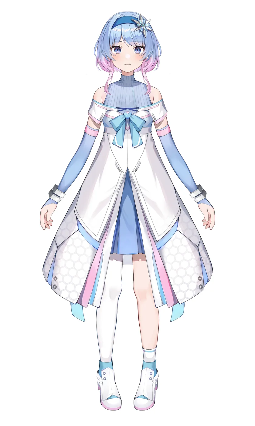 女性キャラクターの全身立ち絵