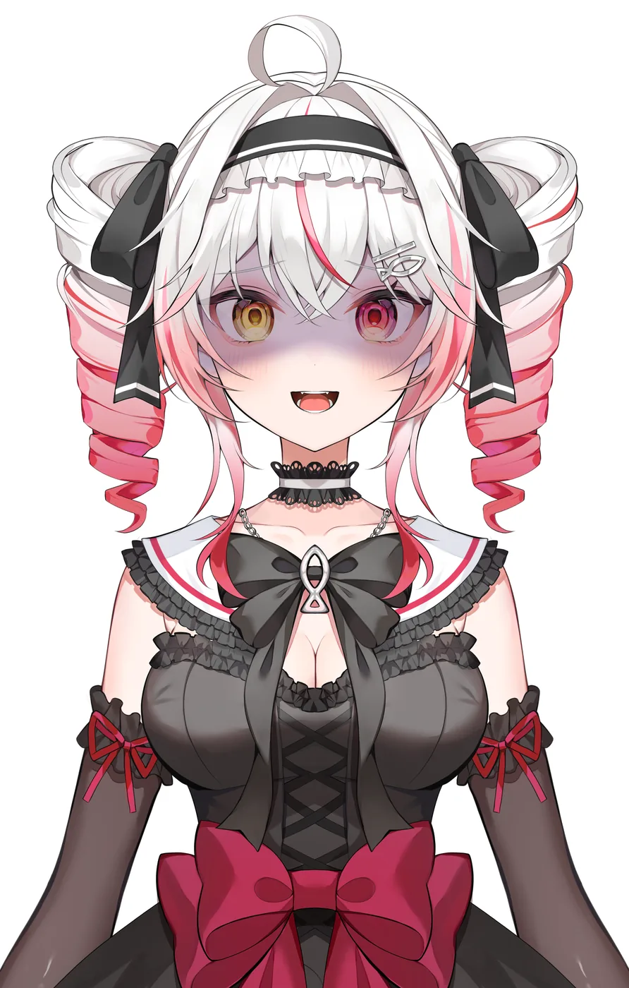 女性キャラクターのバストアップ