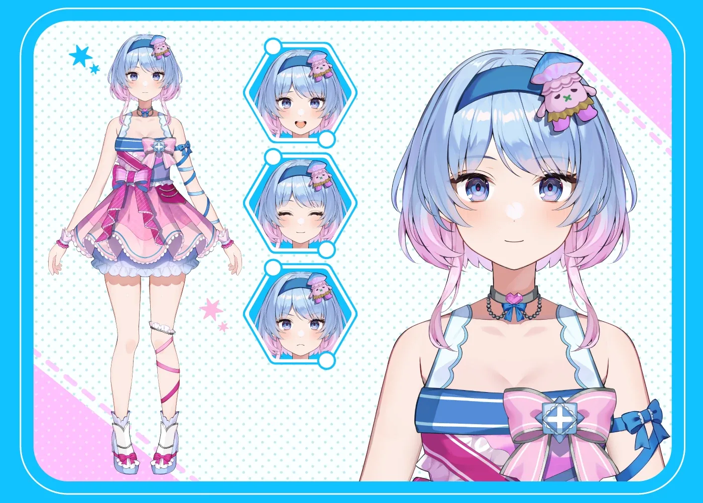 キャラクターデザイン（ドレス）のVTuber制作実績